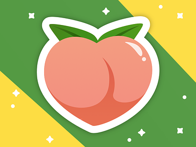 Brazil Peach Bum 🍑 beach brazil bumbum butt copacabana emoji peach sticker