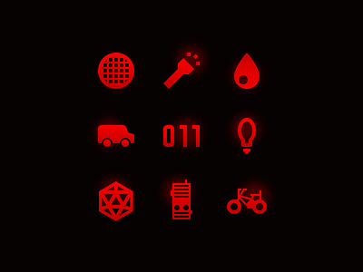 Stranger Things Material Icons (Best Of #Vectober 1)