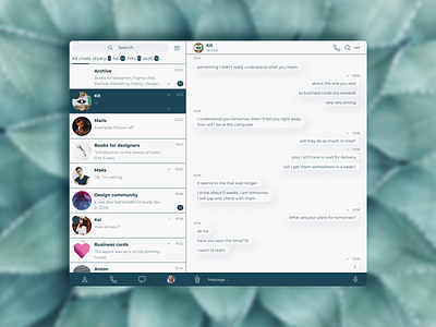 Daily UI 013 | Direct Messaging 013 dailyui design direct messaging director messaging ui