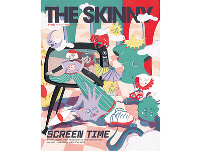 Cover Illustration - The Skinny Magazine cover editorial editorial design editorial illustration illustration illustrator