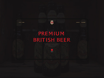 Iron Maiden Trooper Beer beer design desktop iron maiden minimal minimalism site typography ui ux web