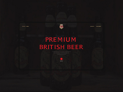 Iron Maiden Trooper Beer beer design desktop iron maiden minimal minimalism site typography ui ux web