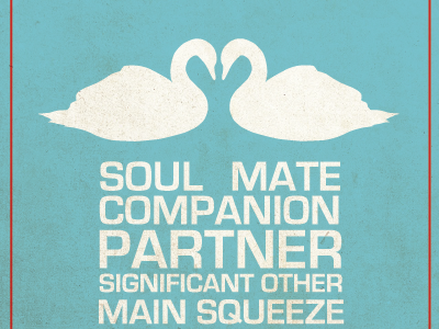 soulmates are rubbish art blue concept fonts funny humor illustration love nautical weddings