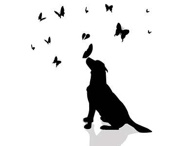 The Dog and Butterflies