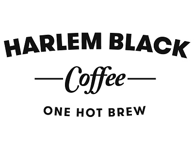 Harlem Black Coffee branding graphic design logo