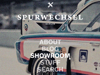 Spurwechsel Navi navigation web design