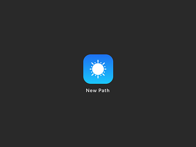 NewPath App Icon app branding design designs illustration logo ui ux