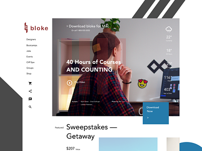 Bloke Landing Page