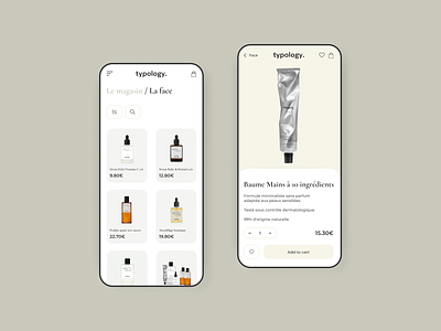 Mobile App Design for beauty brand beauty cosmetic design design app design studio designs mobile app ux web
