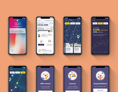 Purplebricks - Offer Service Overhaul - Conceptual android app apple brand clean design gamification illustration interaction interaction design ios layout minimal mobile strategy typography ui ux visual web