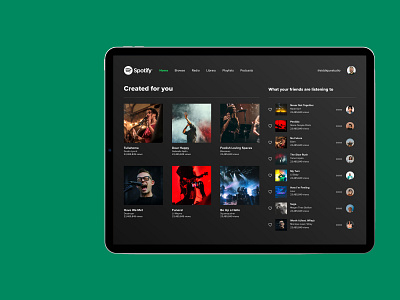 Spotify android brand clean design illustration interaction ios layout minimal strategy ui ux visual
