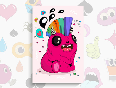 Cartoon cute monster abstract art bubble bubbles cartoon characters comic crazy doodle doodles graffiti grafitti humo illustration isolated monster pattern sketch vector