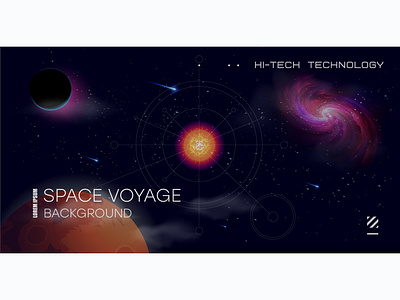 Vector illustration of space