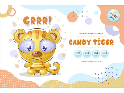 Download Candy Tiger By Andrey Keno On Dribbble