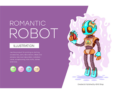 Romantic cartoon robot android art artificial intelligence cartoon character comic cyborg fiction future futuristic machine mascot mechanism robot robotic robotics robots sci fi technique thinker
