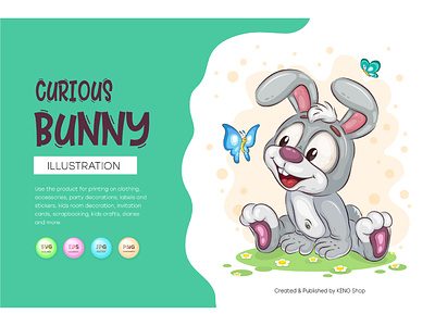 Curious Easter Bunny. bunny