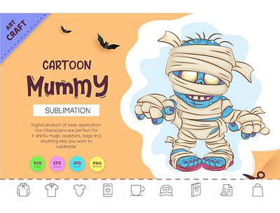 Cartoon Mummy. comic