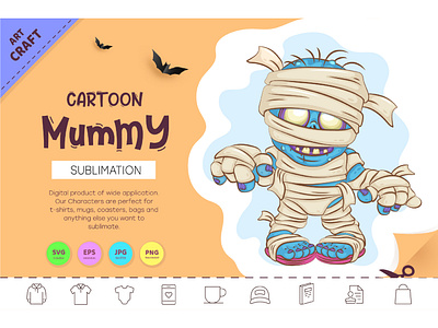 Cartoon Mummy.