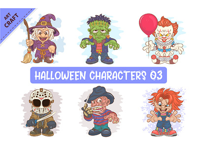 Bundle of Halloween Characters 03.