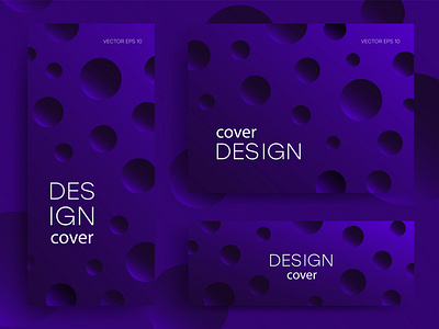 Abstract brochures with gradient shapes