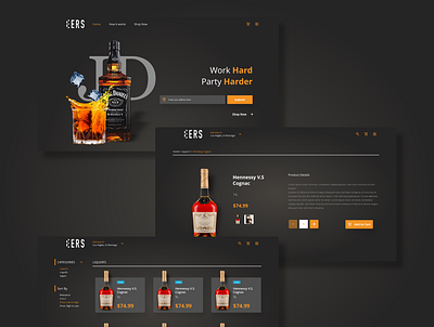 Liquor's website design like liquor ui design web design websites