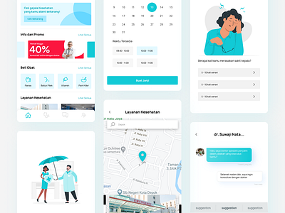 HealthCare's app activity appointment calendar design doctor doctor app doctor appointment flat flatdesign health app healthcare healthy like maps medical mobile app design ui ui design uidesign uiux