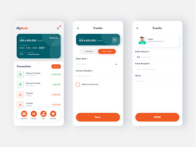 UI Design Mobile Banking Apps