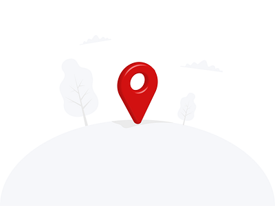 GPS Location - Flat Design 3d adobe illustrator app design flatdesign illustration ui design vector