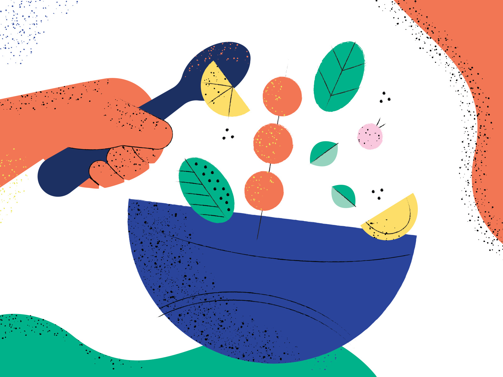 Salad bowl by Veronica Pisano on Dribbble