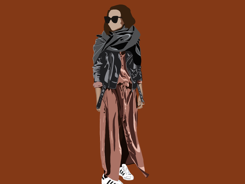 Woman 1 street wear fashion illustration