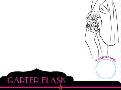 Garter Illustration flask garter illustration line art