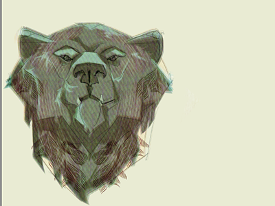 In A Bear Kind Of Mood bear illustration