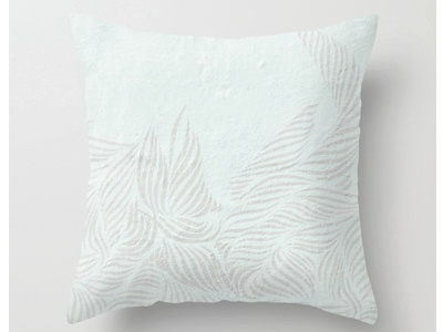 Soft Textile Pattern abstract decor fur minimal pillow product society6 soft swirl texture white