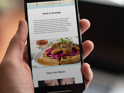 Seed to Sausage - Web Design design food marketing sketch ui ux