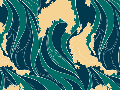 Ocean Pattern illustration ocean pattern repeat sea water