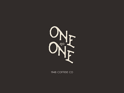 One & One Club Logo branding graphic design logo typography