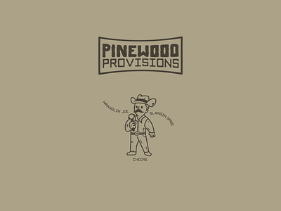 Pinewood Provisions "Cowboy Barista" coffee cowboy graphic design shirt