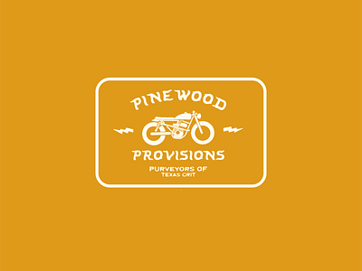 Pinewood Provisions Bike Sticker branding graphic design motorcycle sticker