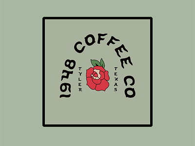 Cafe 1948 "Tyler Rose" Mug branding coffee graphic design illustration mug design rose