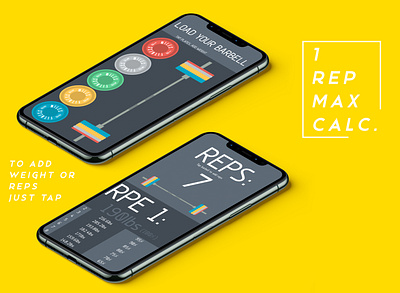 1 Rep Max Calculator 30daysui app day4 design fitness flatdesign ui