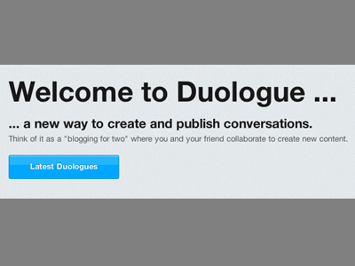 Duologue.me application design duologue web
