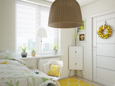 Citrus1 3d bed belarus citrus color design dribble fajno fajnodesign render vray yellow