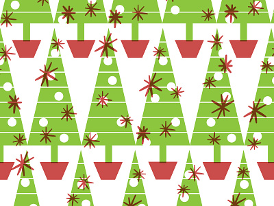 A DIY Christmas Artwork christmas holiday pattern trees