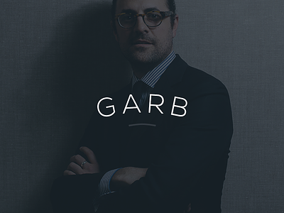 Garb branding classic clothing fashion garb menswear modern simple sleek