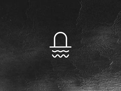 Grim Coast 10.31.15 black branding clean grave line logo minimal simple tombstone wave white