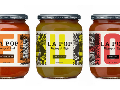 Revisiting some old projects bakery cafe engraving illustration package design packaging posada salsa