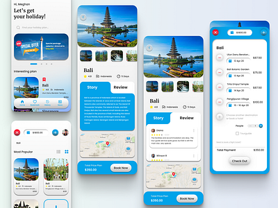 Exploration UI Travel Plan App