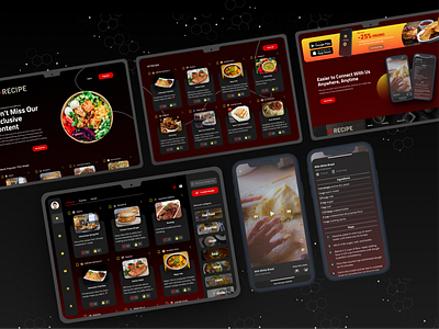 Exploration UI Website for Food Recipe