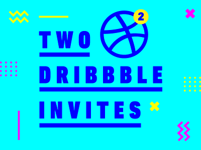 2 Dribbble Invites 2 draft dribbble invite invites
