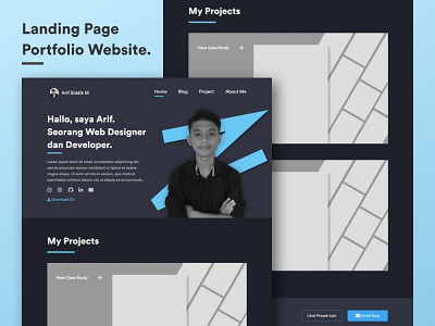 Landing Page My Portfolio Website @design iu webdesign websites xd design